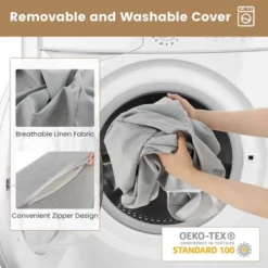 Costway 4-in-1 Convertible Folding Sofa Bed Floor Futon Sleeper Couch Chair Single Grey -HOMCOM Shop GUEST 55d42f7d 1666 46d1 858a fc5463bba7be