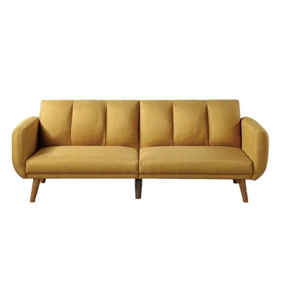 Adjustable Upholstered Sofa With Track Armrests And Angled Legs - Benzara 8 Adjustable Upholstered Sofa With Track Armrests And Angled Legs - Benzara - Image 6
