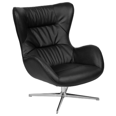 Merrick Lane Ergonomic High-Back Lounge Chair 360° Swivel Accent Chair Side Chair With 4 Star Alloy Base 17 Merrick Lane Ergonomic High-Back Lounge Chair 360° Swivel Accent Chair Side Chair With 4 Star Alloy Base - Image 15