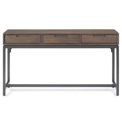 54" Devlin Mid-Century Wide Console Table Walnut Brown - WyndenHall 9 54" Devlin Mid-Century Wide Console Table Walnut Brown - WyndenHall - Image 7