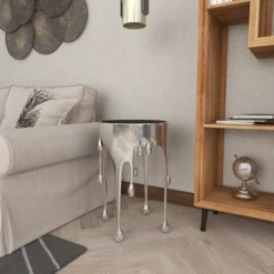 Contemporary Aluminum Melting Accent Table - Olivia & May -HOMCOM Shop GUEST 58958f67 4b31 4a07 bc7b f9a965db4c90