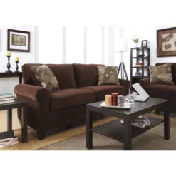 73" RTA Copenhagen Collection Sofa Rye Brown - Serta -HOMCOM Shop GUEST 591baf5f b8b3 4d02 8083 9ddfbbc86259