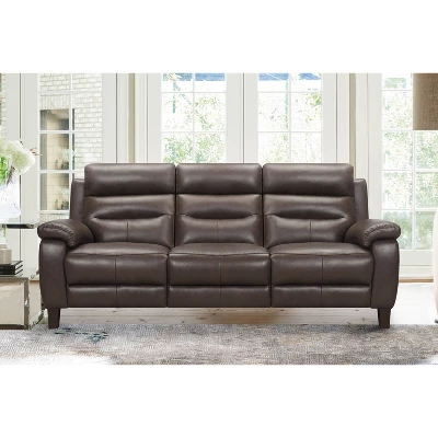 82" Hayward Genuine Leather Power Reclining Sofa - Armen Living 11 82" Hayward Genuine Leather Power Reclining Sofa - Armen Living - Image 9