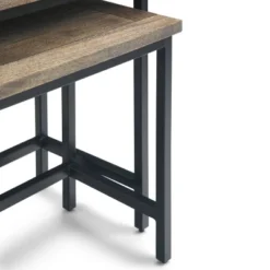 2pc Rhonda Solid Mango Wood Nesting Side Table - Wyndenhall -HOMCOM Shop GUEST 597549c0 3594 4e46 804c f6acfb671592