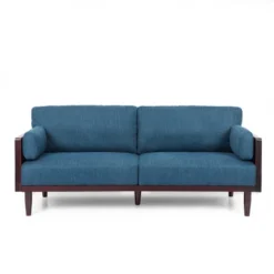 Sofia Mid-Century Modern Upholstered 3 Seater Sofa - Christopher Knight Home -HOMCOM Shop GUEST 59cd5d99 6ff7 40c0 9b2e 8c3bcc2b9ecd