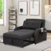 3 In 1 Pull Out Sleeper Sofa With 2 Wing Table And USB Charge-ModernLuxe -HOMCOM Shop GUEST 5aa9988d 0bdd 4699 a188 9d33fd6eb38c