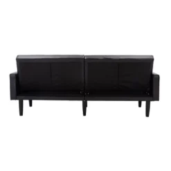 Faux Leather Futon Sofa With Arms Black - Room Essentials™ -HOMCOM Shop GUEST 5b590056 4f71 45ef a9b2 78acfc1ee409