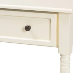 Mahler Wood 1 Drawer Console Table White - Baxton Studio -HOMCOM Shop GUEST 5c61d721 6e7e 4fe3 bbe4 038a249879b7