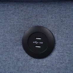 78" Nichelle Sofa Blue Fabric - Acme Furniture -HOMCOM Shop GUEST 5c8e7b94 a160 4ac0 aa8a 2af38c451ee7