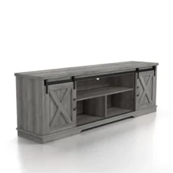 2pc Clander TV Stand And Bookcase Tower Set Vintage Gray Oak - HOMES: Inside + Out 25 2pc Clander TV Stand And Bookcase Tower Set Vintage Gray Oak - HOMES: Inside + Out -HOMCOM Shop GUEST 5d9fd391 410f 4131 a9e0 09b68bdc5b92