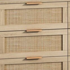 43.31" 6-Drawer Rattan Storage Cabinet For Living Room And Bedroom - ModernLuxe -HOMCOM Shop GUEST 5df61ba2 676b 47b4 bcd5 380f6c1f4cf6