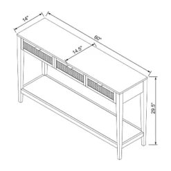 East Bluff Woven Drawer Console Table - Threshold™ Designed With Studio McGee 26 East Bluff Woven Drawer Console Table - Threshold™ Designed With Studio McGee -HOMCOM Shop GUEST 5fadeab1 5821 409f b35b 9dc3416e6dfc