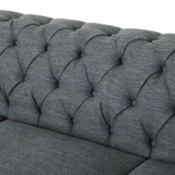 Saragus Chesterfield Tufted 3 Seater Sofa With Nailhead Trim Charcoal/Dark Brown - Christopher Knight Home 14 Saragus Chesterfield Tufted 3 Seater Sofa With Nailhead Trim Charcoal/Dark Brown - Christopher Knight Home -HOMCOM Shop GUEST 6056efe1 cbd0 4688 abdc 5a0b6d46662a