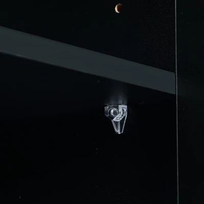 Modern Storage Cabinet With Rattan Door And Adjustable Shelves, Accent Cabinet Buffet Cabinet For Living Room-ModernLuxe 13 Modern Storage Cabinet With Rattan Door And Adjustable Shelves, Accent Cabinet Buffet Cabinet For Living Room-ModernLuxe - Image 11