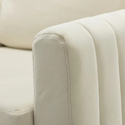 Iapygia Contemporary Tufted Wooden Upholstered Club Chair With Metal Legs For Bedroom And Living Room Club Chair | ARTFUL LIVING DESIGN 9 Iapygia Contemporary Tufted Wooden Upholstered Club Chair With Metal Legs For Bedroom And Living Room Club Chair | ARTFUL LIVING DESIGN - Image 7