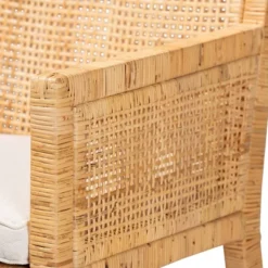 Karis Wood And Rattan Armchair Natural/White - Bali & Pari -HOMCOM Shop GUEST 614c6a9b 003d 4d87 ad6e eb94a0e86840