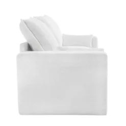 3 Seat Sofa With Removable Cushions And 2 Pillows, Teddy Fabric Upholstered Couch-ModernLuxe -HOMCOM Shop GUEST 621d1a82 c05a 47e3 b226 8531e23ad81b