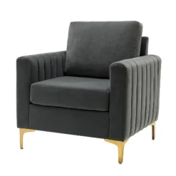 Iapygia Contemporary Tufted Wooden Upholstered Club Chair With Metal Legs For Bedroom And Living Room Club Chair | ARTFUL LIVING DESIGN 32 Iapygia Contemporary Tufted Wooden Upholstered Club Chair With Metal Legs For Bedroom And Living Room Club Chair | ARTFUL LIVING DESIGN -HOMCOM Shop GUEST 6377b74b 23ad 428e 9ba3 2ff60029ccd5
