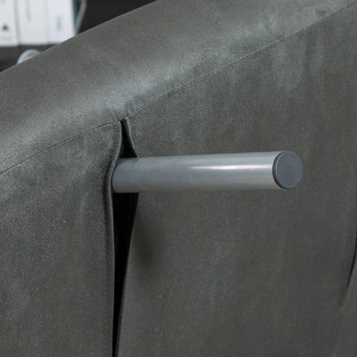 HOMCOM Single Person Folding 5 Position Convertible Sofa Bed Sleeper Chair Chaise Lounge Couch W/Pillow & Steel Frame 6 HOMCOM Single Person Folding 5 Position Convertible Sofa Bed Sleeper Chair Chaise Lounge Couch W/Pillow & Steel Frame - Image 4