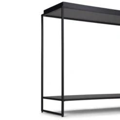 47" Morton Tray Top Console Table Black - WyndenHall -HOMCOM Shop GUEST 6564f626 2931 4576 a9fc 48cb5de374f4