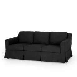 Arrastra Contemporary Fabric 3 Seater Sofa With Skirt - Christopher Knight Home -HOMCOM Shop GUEST 65ffc232 5e6e 487a 8cc4 9e95f992bcbe
