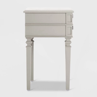 Irving Side Table With 2 Drawers Gray - Finch 8 Irving Side Table With 2 Drawers Gray - Finch - Image 6