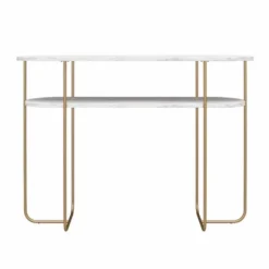 Athena Console Table White Marble - Novogratz -HOMCOM Shop GUEST 67031fe5 04a2 4854 93a8 ab23795b1b12
