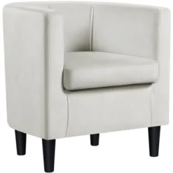Yaheetech Upholstered Barrel Chair Accent Arm Chair -HOMCOM Shop GUEST 673aaf8e a47f 49e6 bcec fb69c767f1d3