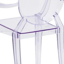 Flash Furniture Ghost Chair With Arms In Transparent Crystal -HOMCOM Shop GUEST 67c71425 3259 4a10 a7d9 febb1dd736d4