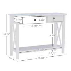 Davis Console Table - Linon -HOMCOM Shop GUEST 6841dee4 eb1c 4e91 8345 f25fe72457b7