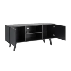 Mid-Century Modern TV Stand For TVs Up To 65" Black - Prepac -HOMCOM Shop GUEST 6a1ce1f4 860a 49b4 b87d 320de29840bc