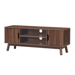 Tangkula TV Stand Storage Media Console For TV’s Up To 50’’ Wooden Entertainment Center W/Shelves Brown/Black/White -HOMCOM Shop GUEST 6ae61266 df62 4772 b19b 7721f2dd0b0b