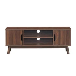 Tangkula TV Stand Storage Media Console For TV’s Up To 50’’ Wooden Entertainment Center W/Shelves Brown/Black/White -HOMCOM Shop GUEST 6b66978a 3466 41e4 bae3 495203f754bf