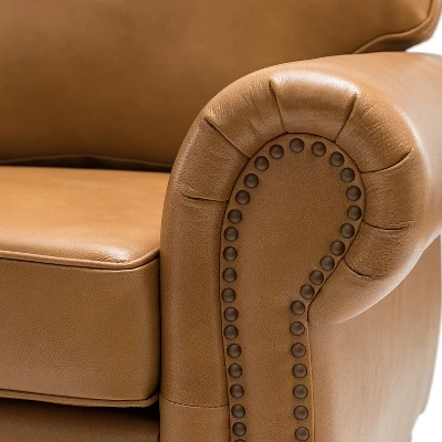 Gracia 81" Transitional Wide Sofa With Removable Cushions And Nailhead Trim For Living Room And Bedroom | ARTFUL LIVING DESIGN 9 Gracia 81" Transitional Wide Sofa With Removable Cushions And Nailhead Trim For Living Room And Bedroom | ARTFUL LIVING DESIGN - Image 7