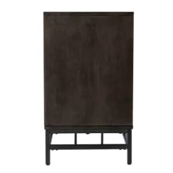 Spilscar Contemporary Storage Cabinet Brown With Silver - Aiden Lane -HOMCOM Shop GUEST 6c1006cd b748 4e05 b978 2e4c8dd4d52b