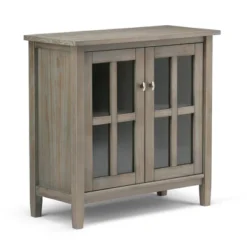 32" Norfolk Solid Wood Low Storage Cabinet - WyndenHall -HOMCOM Shop GUEST 6c339089 219f 4c05 9b93 279172cd04bc