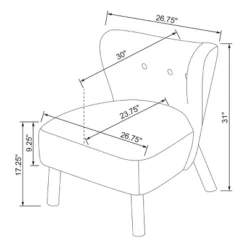 Sculpted Faux Shearling Accent Chair Cream - Threshold™ Designed With Studio McGee -HOMCOM Shop GUEST 6cce5bcf 1c60 4d1a be28 f6d5e9c9ce77