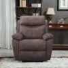FC Design Modern Power Recliner Chair With USB Charging Port And Pillow Top Arms Palomino Fabric Single Seat Reclining Sofa -HOMCOM Shop GUEST 6edf44a1 0980 448e aa48 60314142d632