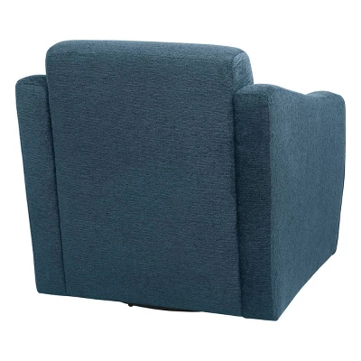 Cassie Swivel Arm Chair Navy - OSP Home Furnishings 5 Cassie Swivel Arm Chair Navy - OSP Home Furnishings - Image 3
