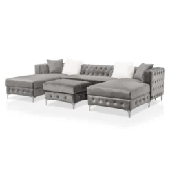 Elmhurst U Shaped Deep Button Tufted Sectional With Ottoman - HOMES: Inside + Out 16 Elmhurst U Shaped Deep Button Tufted Sectional With Ottoman - HOMES: Inside + Out -HOMCOM Shop GUEST 704de1c5 168a 4ac6 aa69 e0cb32e8491a