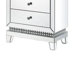 24" Lotus Mirrored Cabinet Faux Crystals Inlay - Acme Furniture -HOMCOM Shop GUEST 70622fe1 6409 481c 8c7a 498bcffd7c55