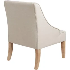 Elm Lane Dixon Ivory Fabric Swoop Arm Chair -HOMCOM Shop GUEST 70af2892 a91a 4c0a ad4e 2f53a0b001a8