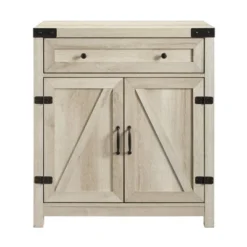 Clarabelle Rustic Farmhouse Barn Door Accent Cabinet - Saracina Home -HOMCOM Shop GUEST 713ae4d0 858a 4fc3 8b2d 6512862d084e