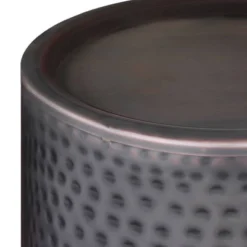Ledger Metal Side Table Hammered Antique Copper - WyndenHall -HOMCOM Shop GUEST 71e9addd 4192 4b1d 9f7d 7cd97cb428fa