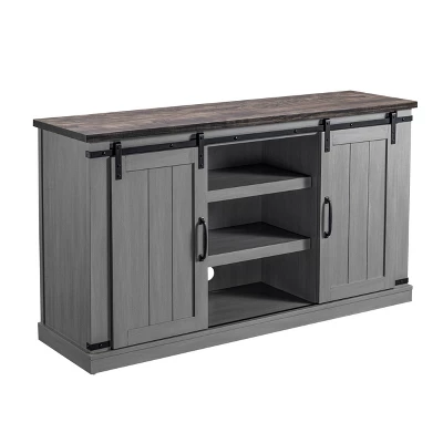 Sliding Doors TV Stand For TVs Up To 60" - Home Essentials 3 Sliding Doors TV Stand For TVs Up To 60" - Home Essentials