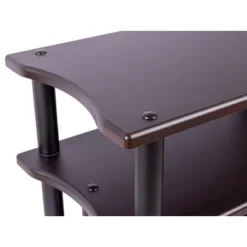 Monolith Double-Wide 3-Tier AV Stand Espresso 300LBS Weight Capacity Per Shelf Organize And Display AV Components Home Theater Or Entertainment System -HOMCOM Shop GUEST 72e1ed35 5917 4117 a455 be6ddf7f1147