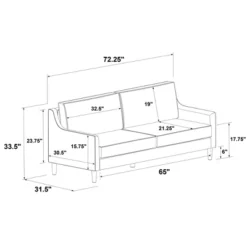 Prescott Slope Arm Sofa - Threshold™ -HOMCOM Shop GUEST 736dfa7a d70b 4c14 a51c eec572f63c5b