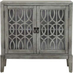 55 Downing Street Elias 36" Wide Gray Wood 2-Shelf Cabinet -HOMCOM Shop GUEST 737816f3 1f86 4ab3 8ab2 e2d3b0ded1f2