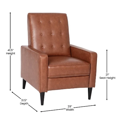 Tufted Upholstered Ergonomic Living Room Recliner - Merrick Lane 16 Tufted Upholstered Ergonomic Living Room Recliner - Merrick Lane - Image 14
