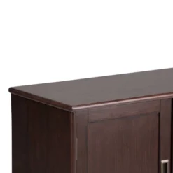 32" Tierney Solid Hardwood Mid Century Low Storage Cabinet Medium Auburn Brown - WyndenHall -HOMCOM Shop GUEST 741b738d 300e 4d31 93b5 3eb0d61d09ba